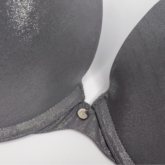 Sparkly Silver Gray PushUp Bra Adore Me Size 34DD - Picture 4 of 6